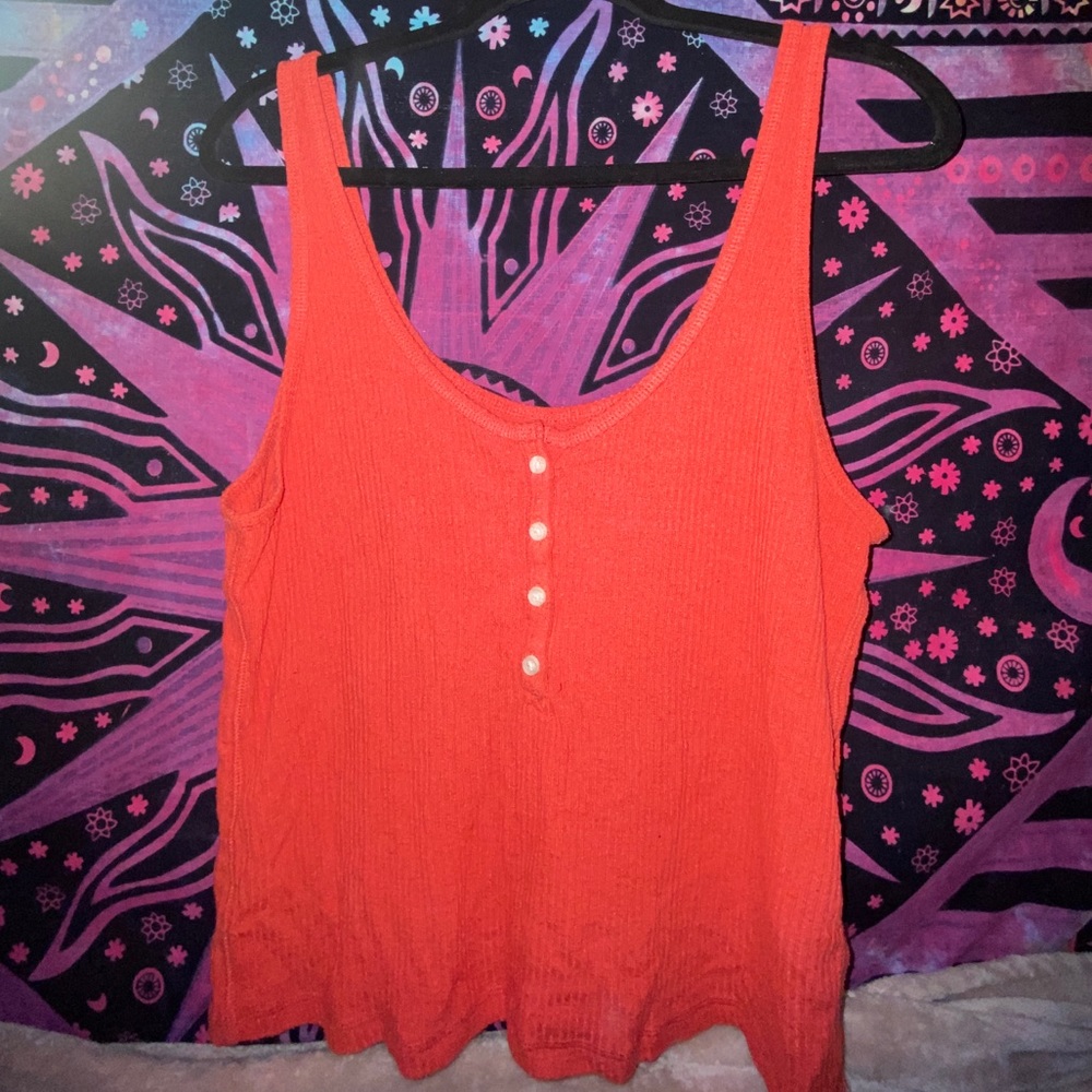 Red tank top